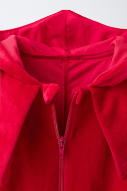 ZARA КОМБИНЕЗОН-КОСТЮМ ДЕМОНА, КРАСНЫЙ