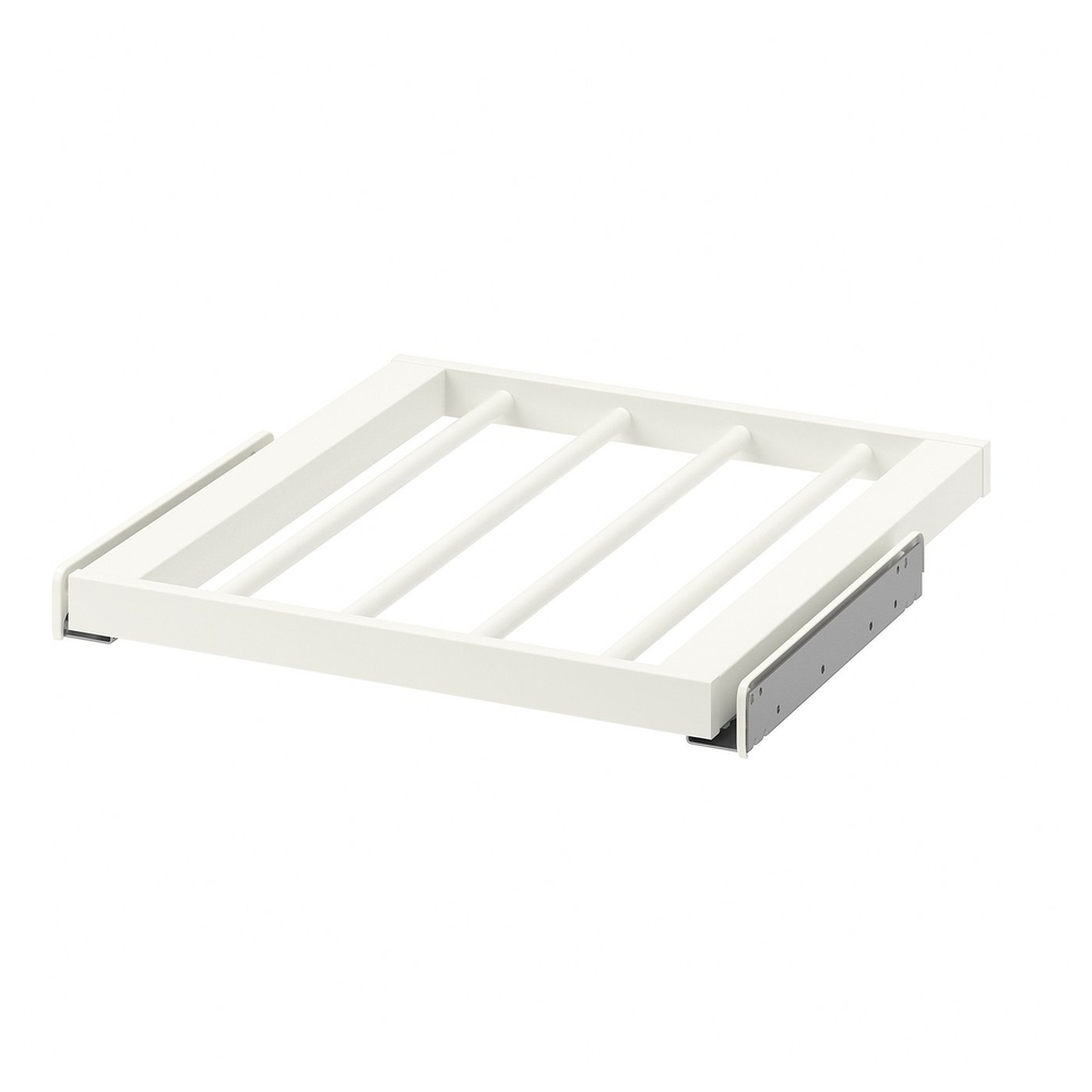 IKEA KOMPLEMENT  (ИКЕА КОМПЛЕМЕНТ)  -  Выдвижная вешалка для брюк - белый 50х58 см