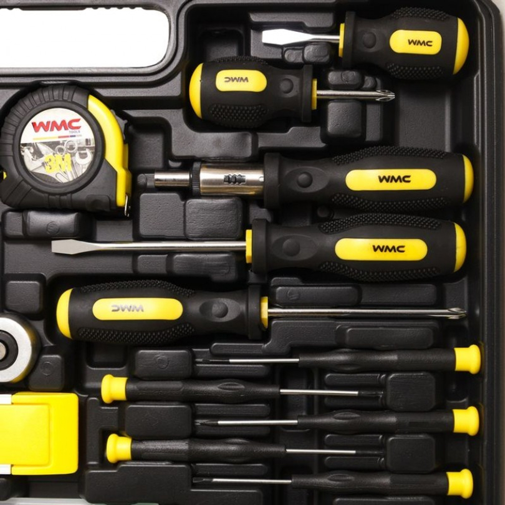 Набор инструментов 168предметов 1/4'', 3/8'' WMC TOOLS 30168
