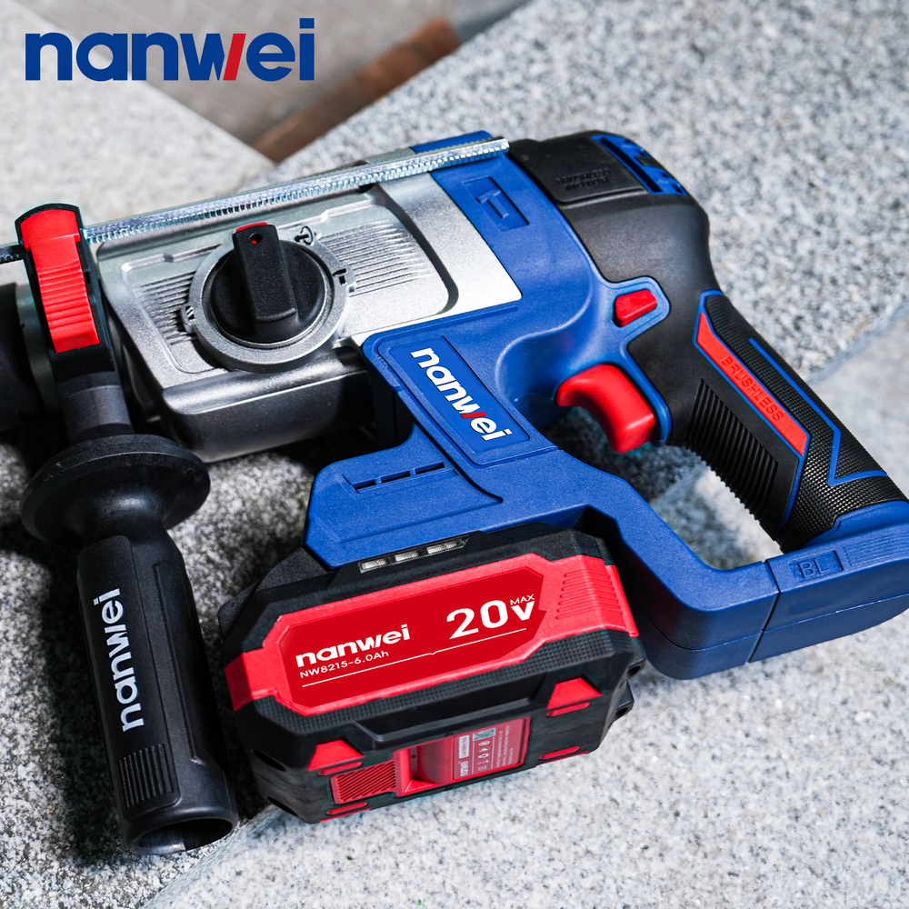 Перфоратор аккумуляторный бесщеточный Nanwei NW-H8261-0, 2 Дж, SDS-Plus