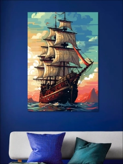 Картина на стену "Морской пейзаж" 50х70см 1шт.