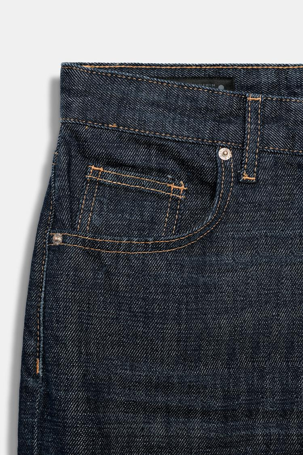 ZARA ДЖИНСЫ ПРЯМОГО КРОЯ СО СРЕДНЕЙ ПОСАДКОЙ — ZW COLLECTION, СИНИЙ