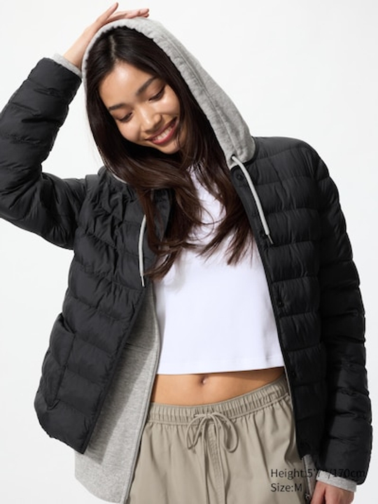 UNIQLO Куртка PUFFERTECH Compact, черный
