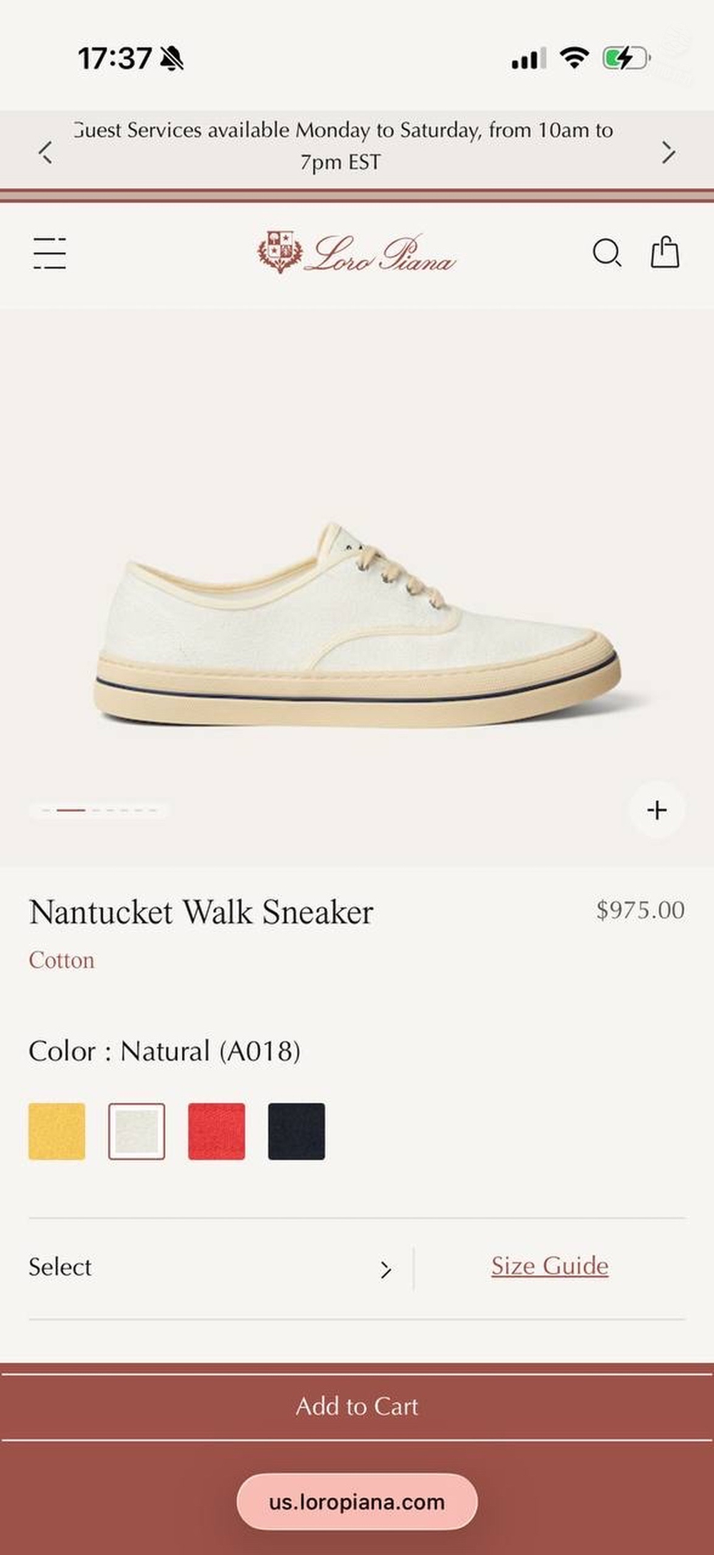 Кеды Loro Piana Nantucket Walk
