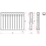 Радиатор биметаллический OGINT Plus BM 500*80 10 сек