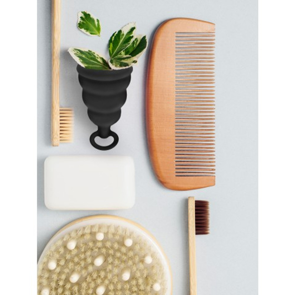Gvibe Gcup Black силиконовая менструальная чаша с защитой от протечек, 10 мл