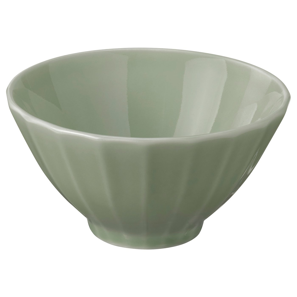 IKEA STRIMMIG  (ИКЕА СТРИММИГ)  -  Миска - керамика бледный серо-зелёный 11 см