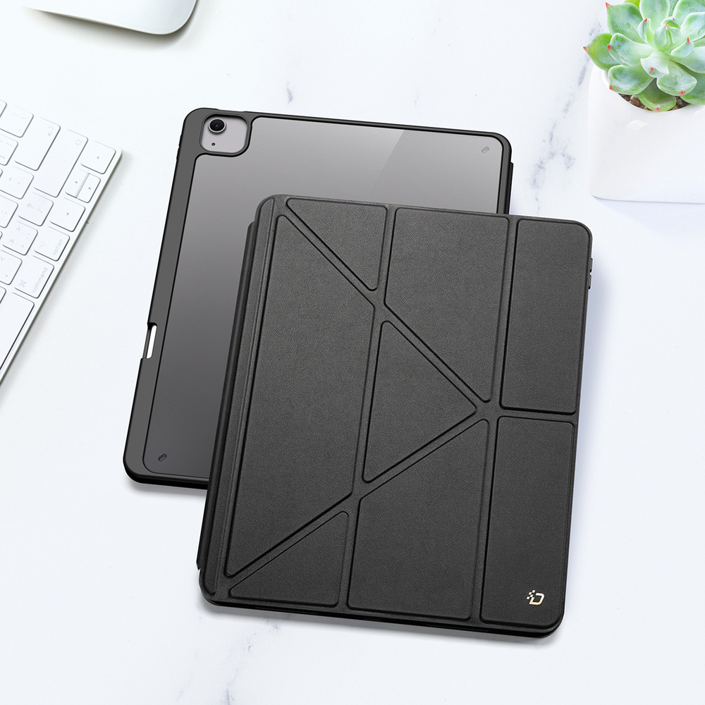 Чехол книжка от Dux Ducis для iPad Air 13 (2024-) и iPad Pro 12.9 (2020-2022), серия Magi Series Case, с держателем Pencil и функцией автоматического перехода в спящий режим