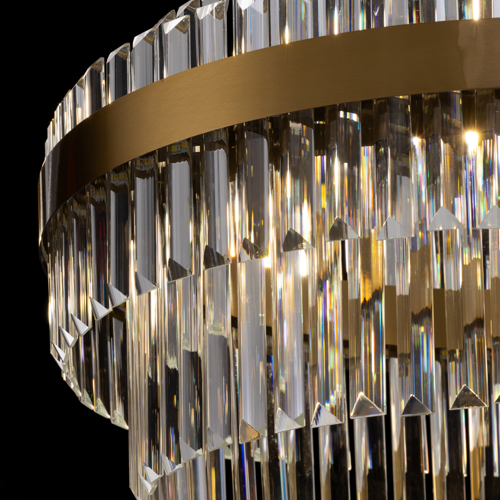 Citilux Sheldon CL339163 LED Люстра хрустальная с пультом Бронза