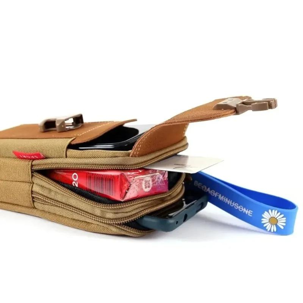 Универсальный поясной подсумок-чехол Waist bag vertical model