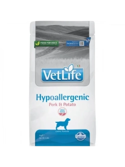 Vet Life Hypoallergenic Pork&Potato Корм для собак 2кг