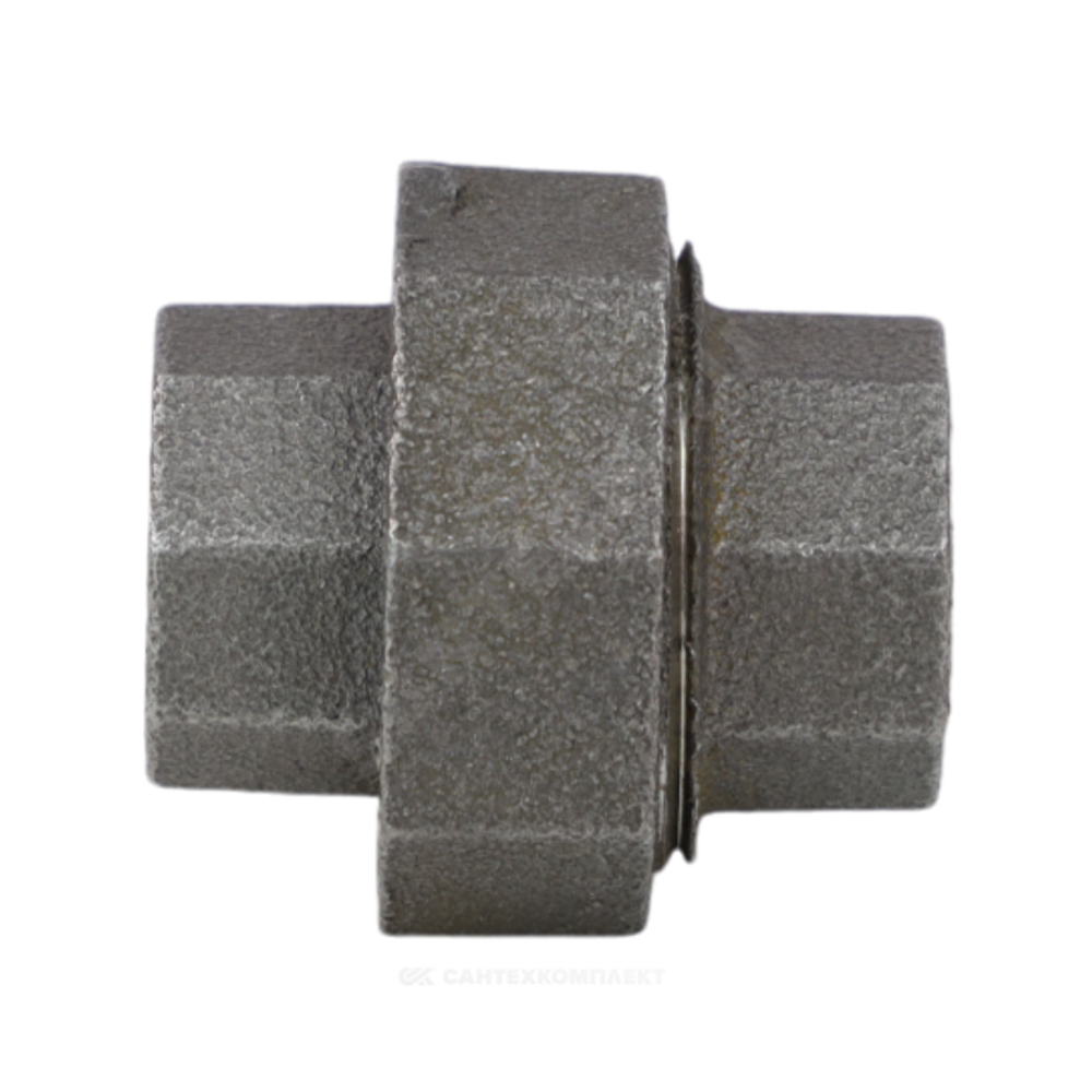 Соединитель прямой американка чугун Ду 20 (3/4") ВР/ВР Fittex