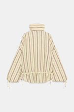 ЛЬНЯНАЯ КУРТКА В ПОЛОСКУ — ZARA