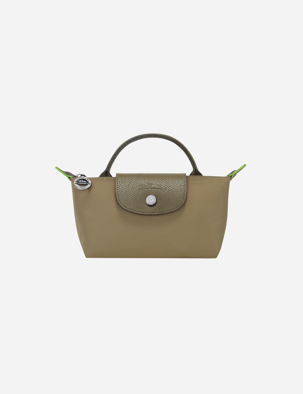 Longchamp Le Pliage Green Pouch "Artichoke"