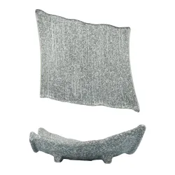 Блюдо прямоугольное 19*17 см h6,8 см Side Up4 Stone Untouched Taiga P.L. Proff Cuisine [1]