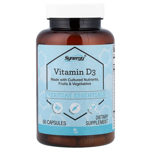 Vitacost, Synergy®, Vitamin D3, 60 Capsules