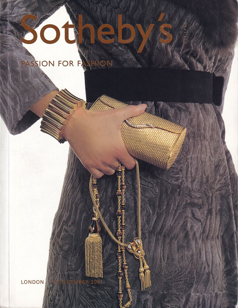 Каталог аукциона Sotheby's, Лондон, Страсть к моде (Passion for Fashion) от 18 декабря 2001 года