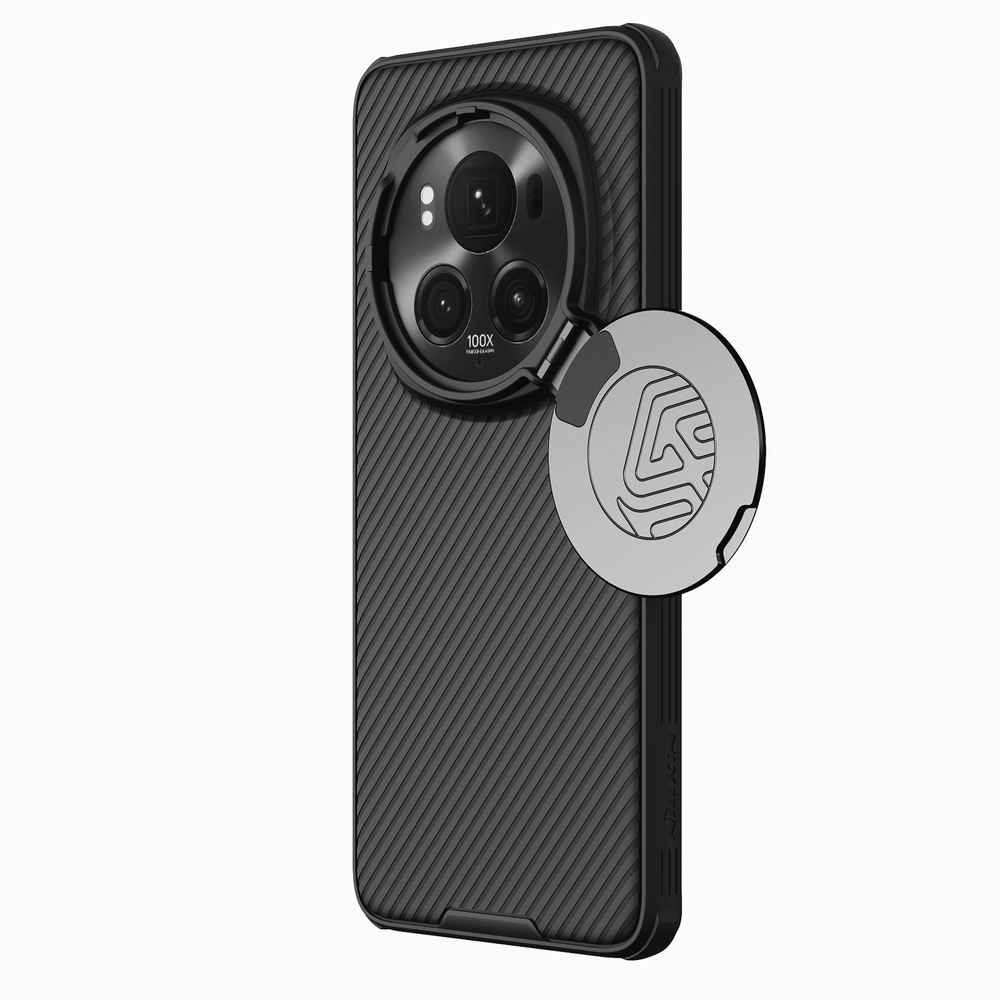 Чехол от Nillkin с металлической откидной крышкой на смартфон Honor Magic 6 Pro, серия CamShield Prop Magnetic Case (с поддержкой магнитной беспроводной зарядки MagSafe)