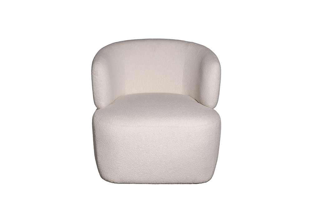 Кресло Тироло (Tirolo) букле белое 73x79x76см Garda Decor