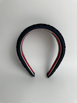 Ободок Christian Dior Navy Blue Velvet