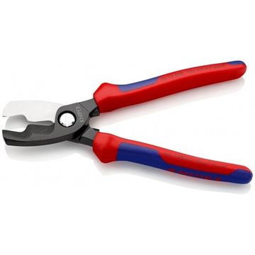 Ножницы для резки кабелей с двойными режущими кромками KNIPEX 95 12 200 SB KN-9512200SB