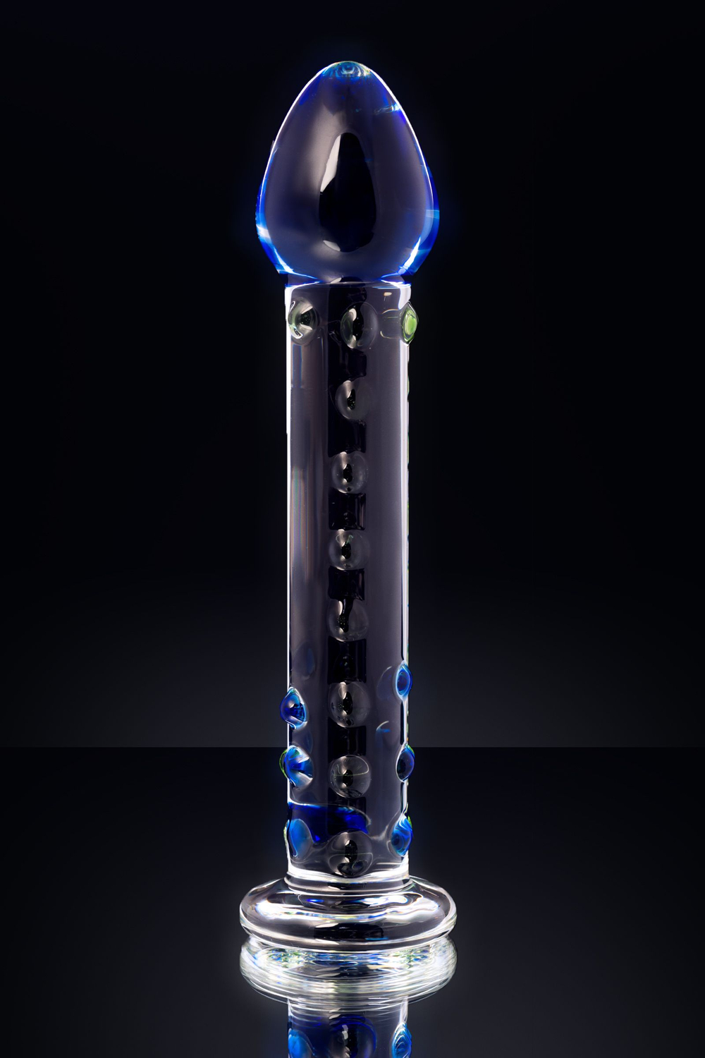 Нереалистичный фаллоимитатор Sexus Glass, стекло, прозрачный, 18 см (912007)