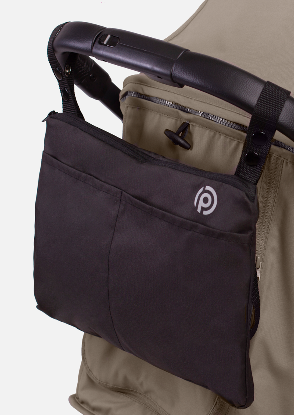 Peppy Коляска прогулочная Polo 2.0 (sandstone) черная рама, сумка