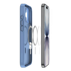 Матовый защитный чехол светло-синего цвета с MagSafe для iPhone 17, серия Yind Series от Dux Ducis