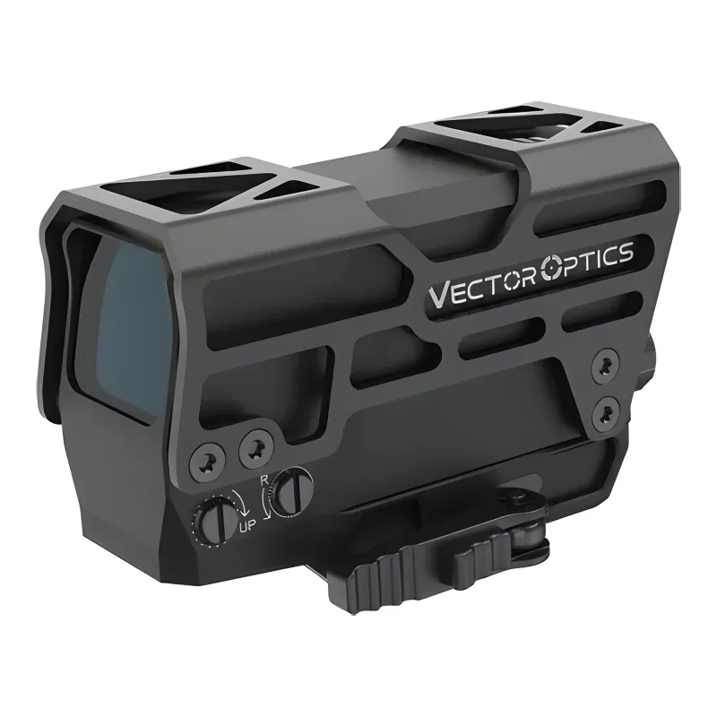 Прицел коллиматорный Vector Optics Frenzy PLUS 1x31x26 (SCRD-67) - вид сзади справа, винты поправок