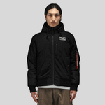 Бомбер Alpha Industries MA-1 Hooded Regular Fit Black (Черный)