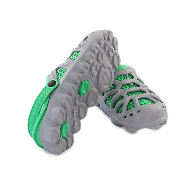 Сабо EVA Shoes Комби Стэп Открытый М1436 (серо-зеленый)