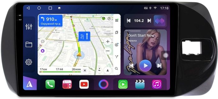 Магнитола для Toyota Vitz 3 2014-2019 - FarCar BM9-2K-9540 монитор 9.5" 2K QLED на Android 14, Быстрая, CarPlay, 4G SIM-слот