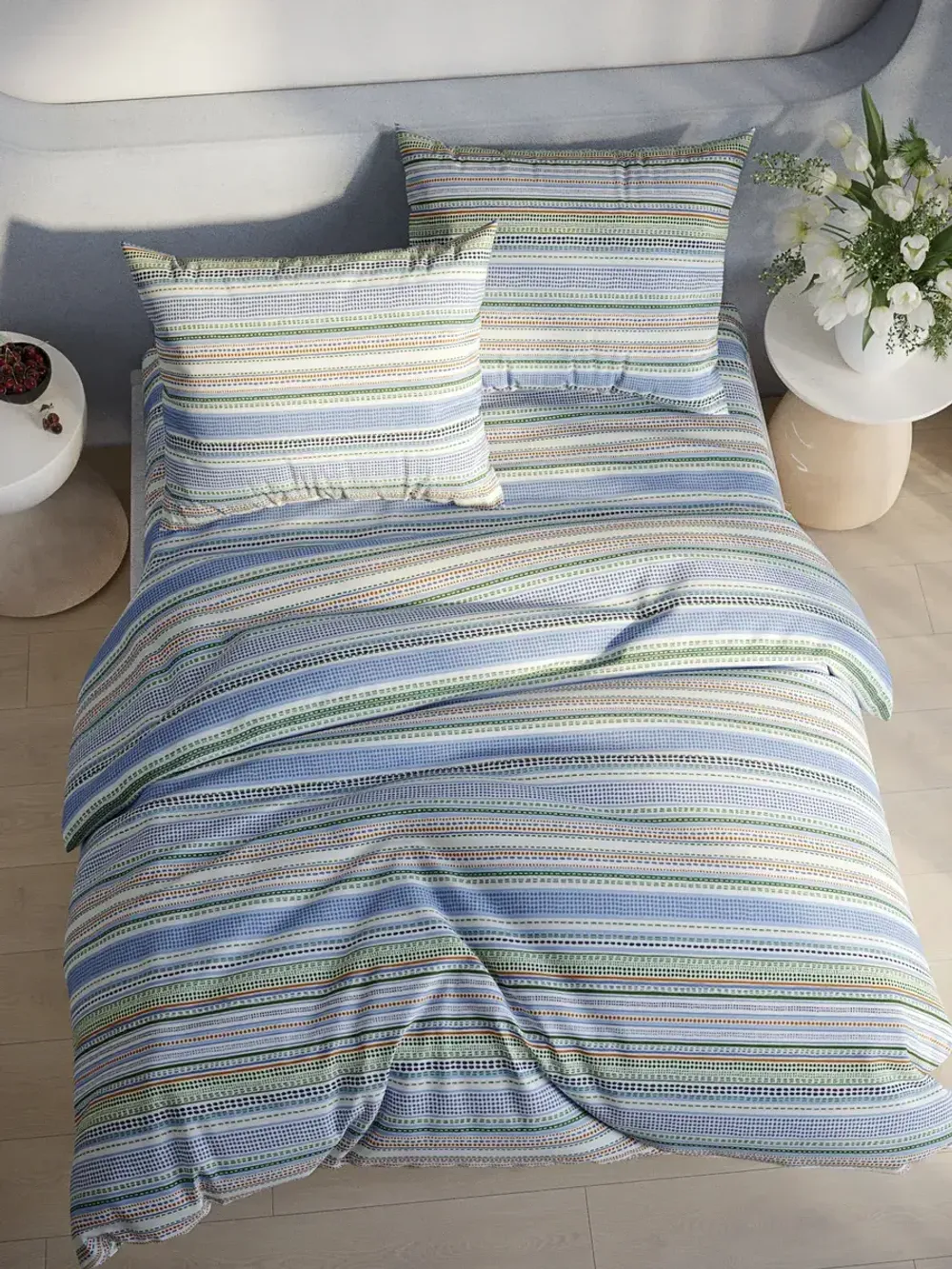 Простынь на резинке "Бисер (компаньон)" 90х200 см  Сказка сатин