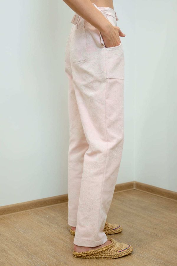 Брюки с Цветами / Light Pink Trousers светло-розовые - фото 5