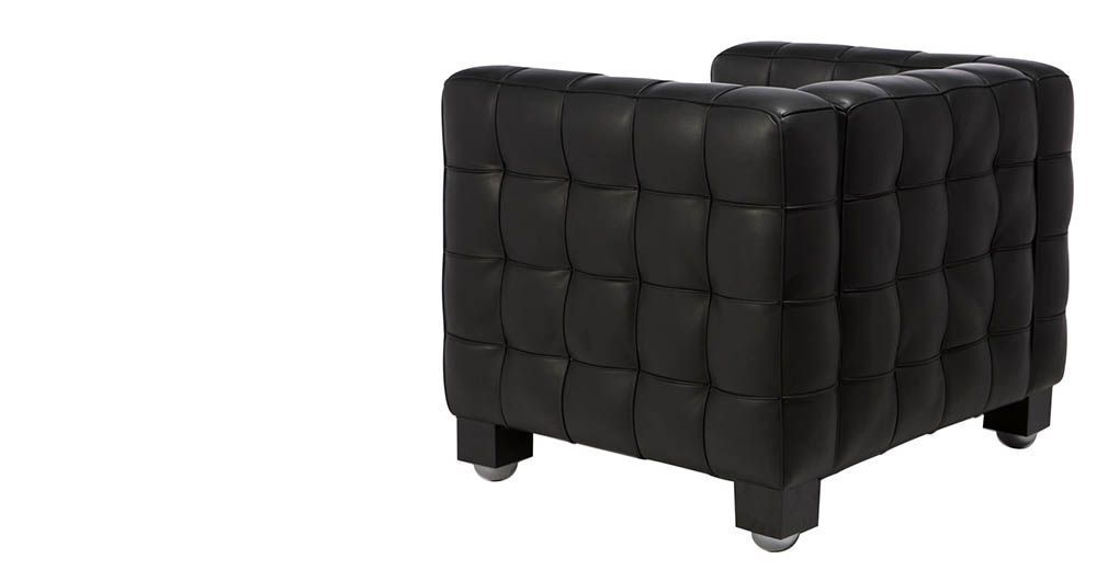 кресло kubus armchair ( кожа) (by Steel Arts)