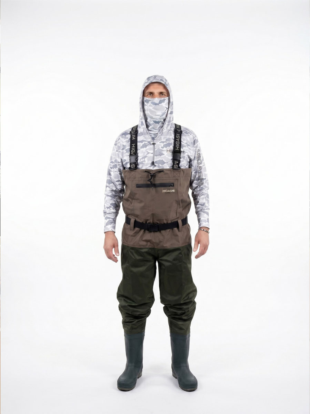 Вейдерсы забродники для рыбалки HIGASHI Waterskin DC pvc w/felt boot (войлочная подошва) XL