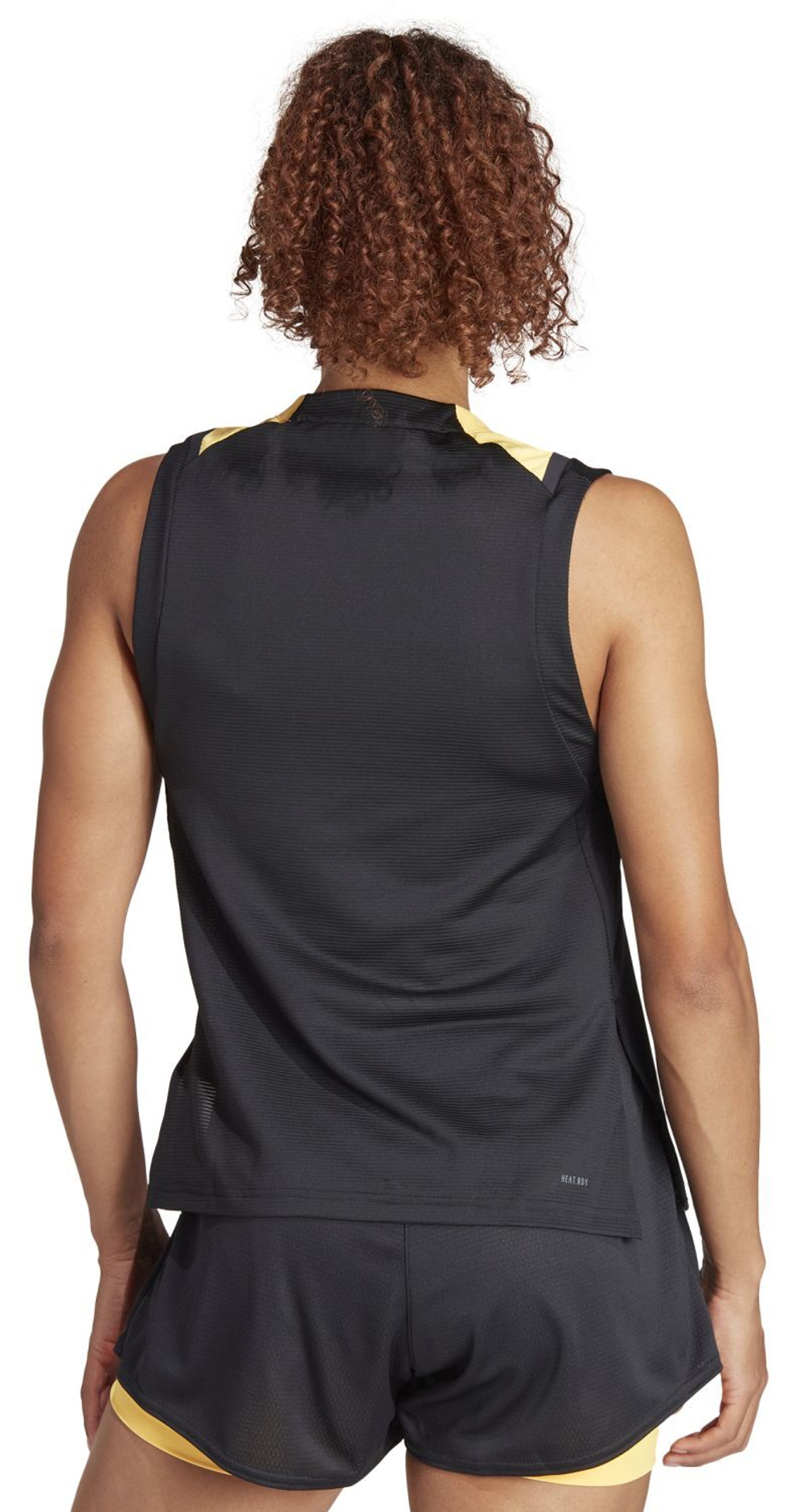 Женский топ теннисный Adidas Heat.Rdy Match Pro Tank - white/orange/black