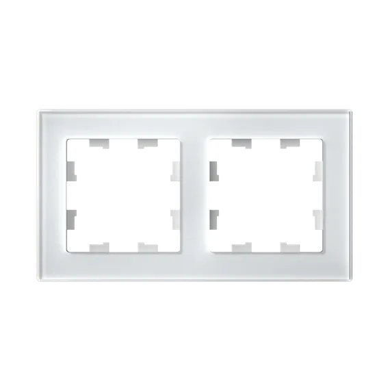 Рамка стеклянная на 2 поста Systeme Electric AtlasDesign Nature Белый ATN320102