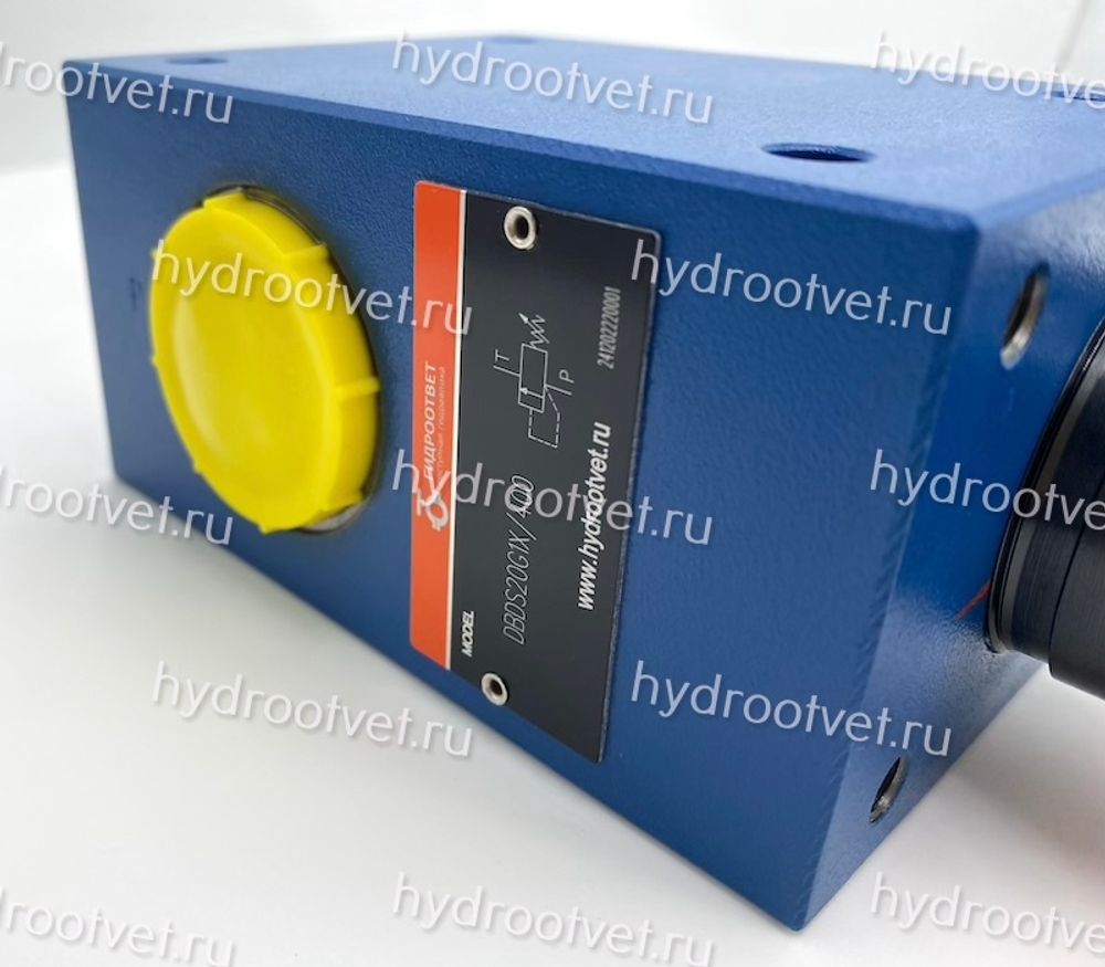 DBDS20G1X/400 - Предохранительный клапан прямого управления Ду20, давление регулировки до 400 бар, тип монтажа - резьбовой, элемент регулировки S = винт