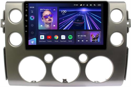 Магнитола для Toyota FJ Cruiser 2005-2022 (рамка серая) - Teyes CC3L монитор 9" IPS на Android 10, CarPlay, 4G SIM-слот