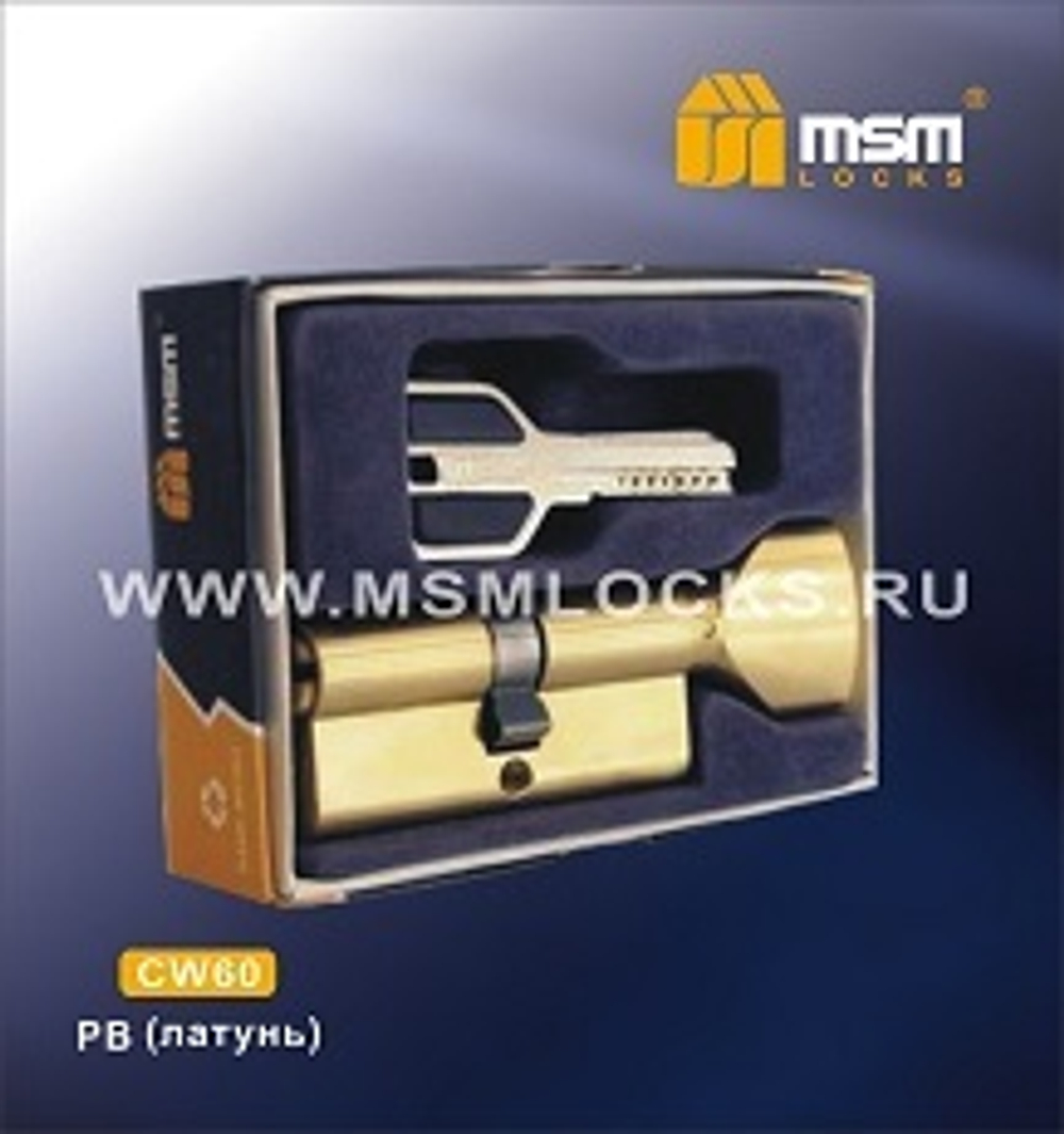 Цилиндровый механизм MSM CW60  ключ/вертушка  Арт.12777