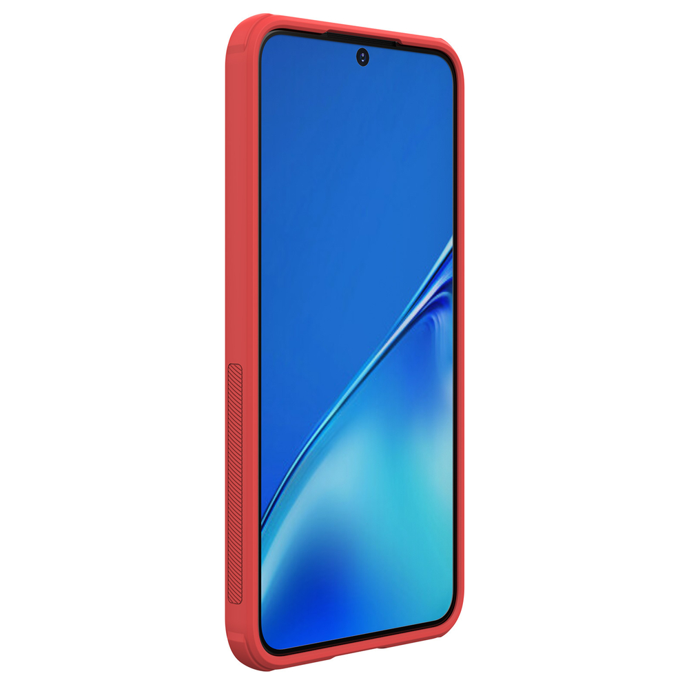 Чехол красного цвета от Nillkin для Samsung Galaxy S22+ Плюс, серия Super Frosted Shield Pro