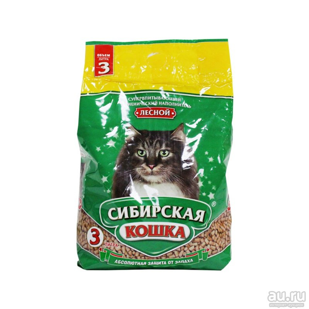 СИБИРСКАЯ КОШКА Наполнитель древесный 3 л