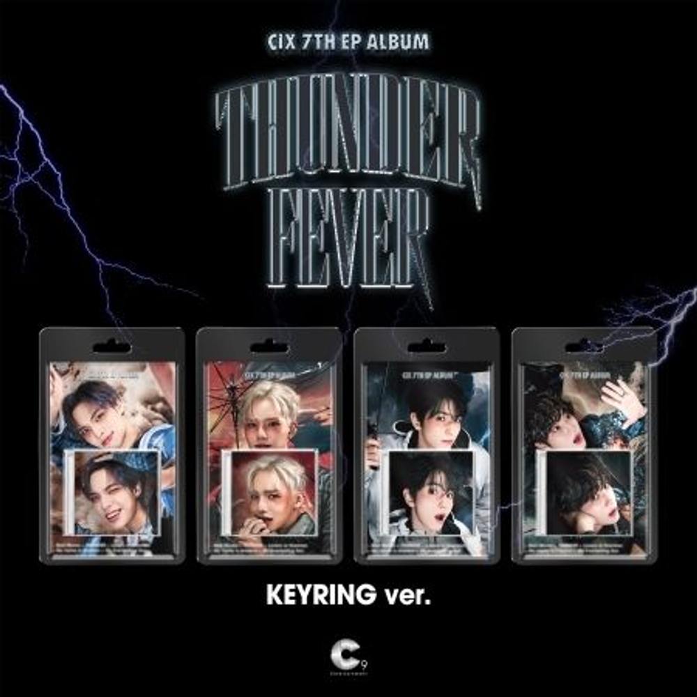 Альбом CIX - THUNDER FEVER 7th EP Album KEYRING ALBUM 4 Version SET