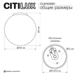 Накладной светильник Citilux RON CL941D25B1