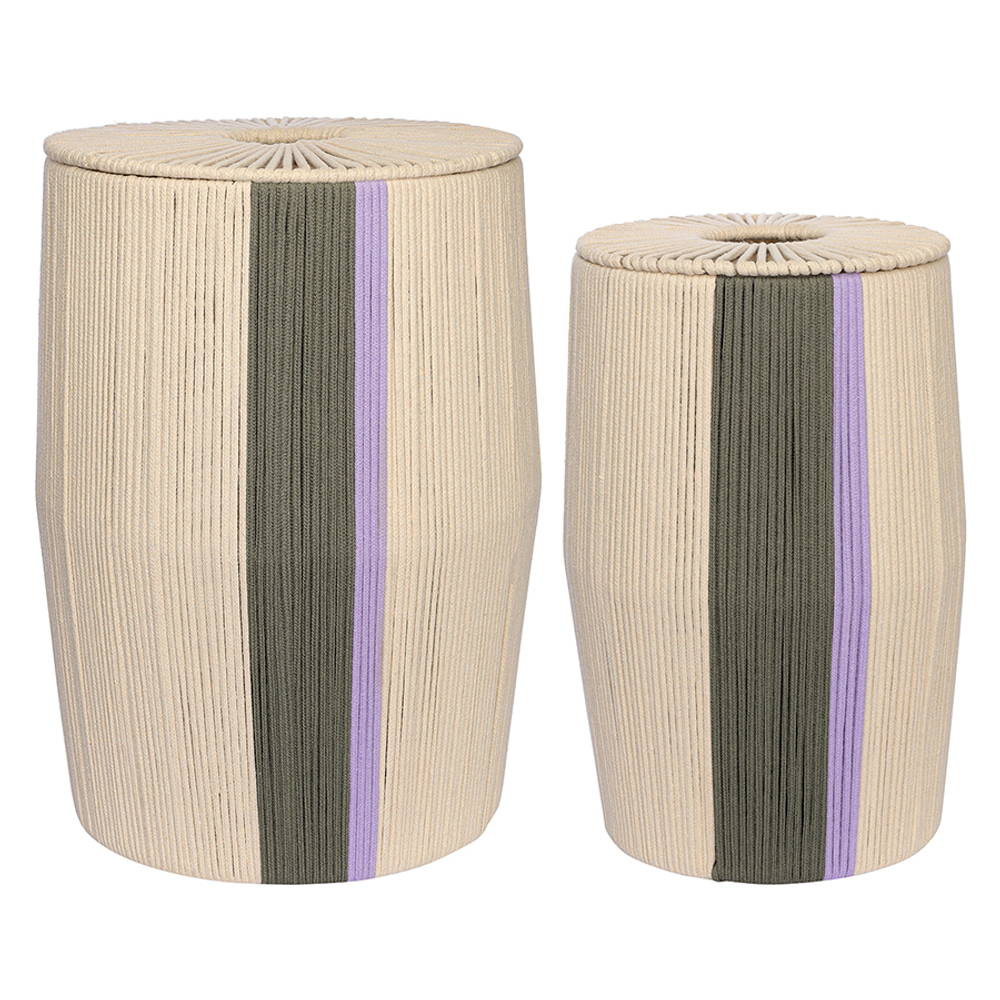 Корзина плетеная Tkano Conga Grey Ethnic tk24-st_ba0032