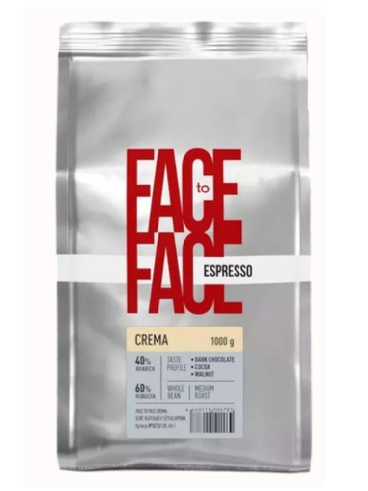 Кофе в зернах Face to Face Espresso Crema 1 кг