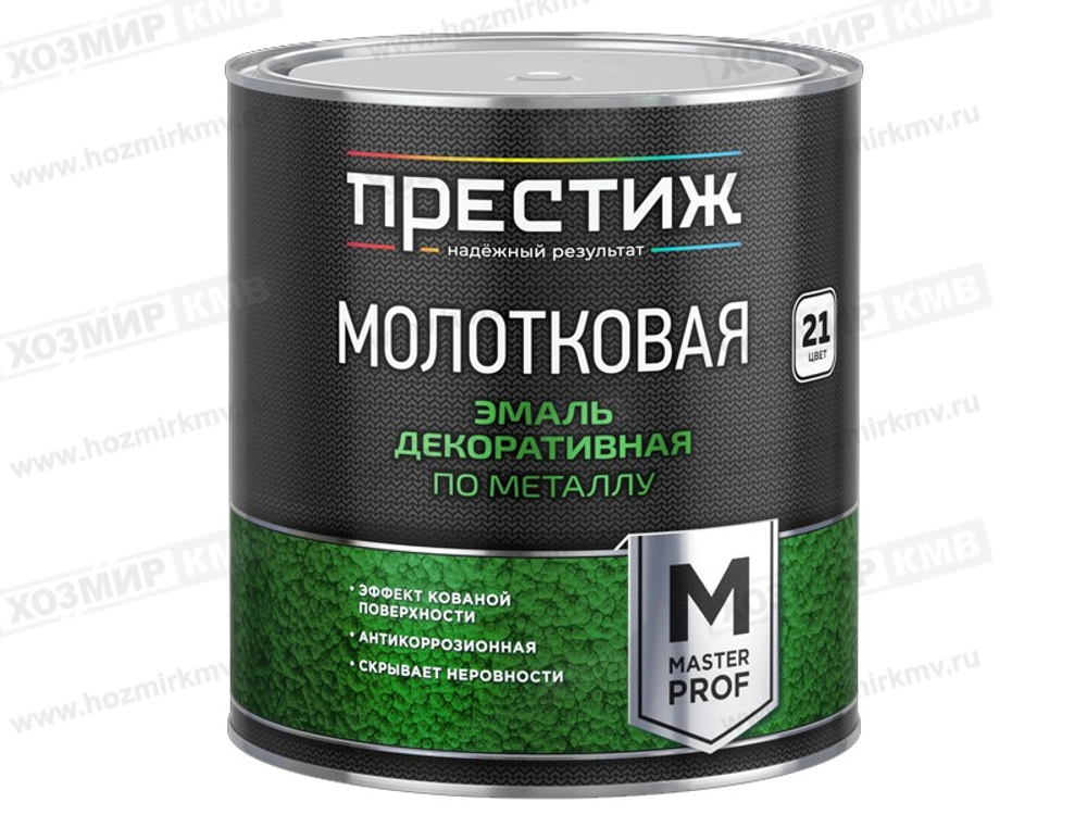 2,5 кг (ПРЕСТИЖ) эмаль с молотковым эффектом СЕРАЯ