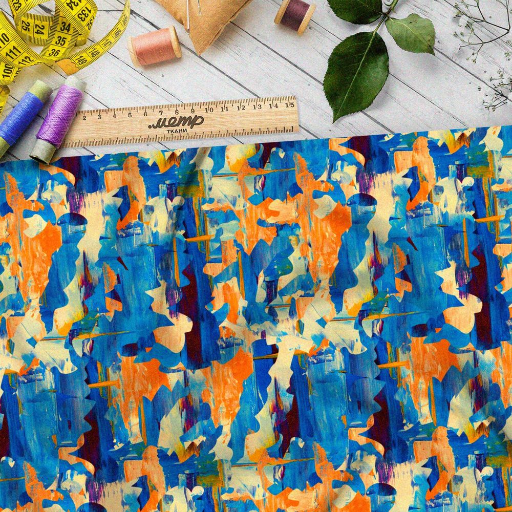 Ткань флис «королевский балет» клод моне