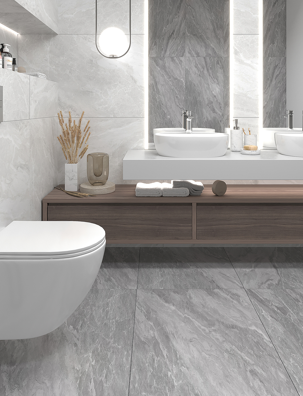 Staro LunaRossa IMPERIAL GREY 60x120 CARVING SATIN